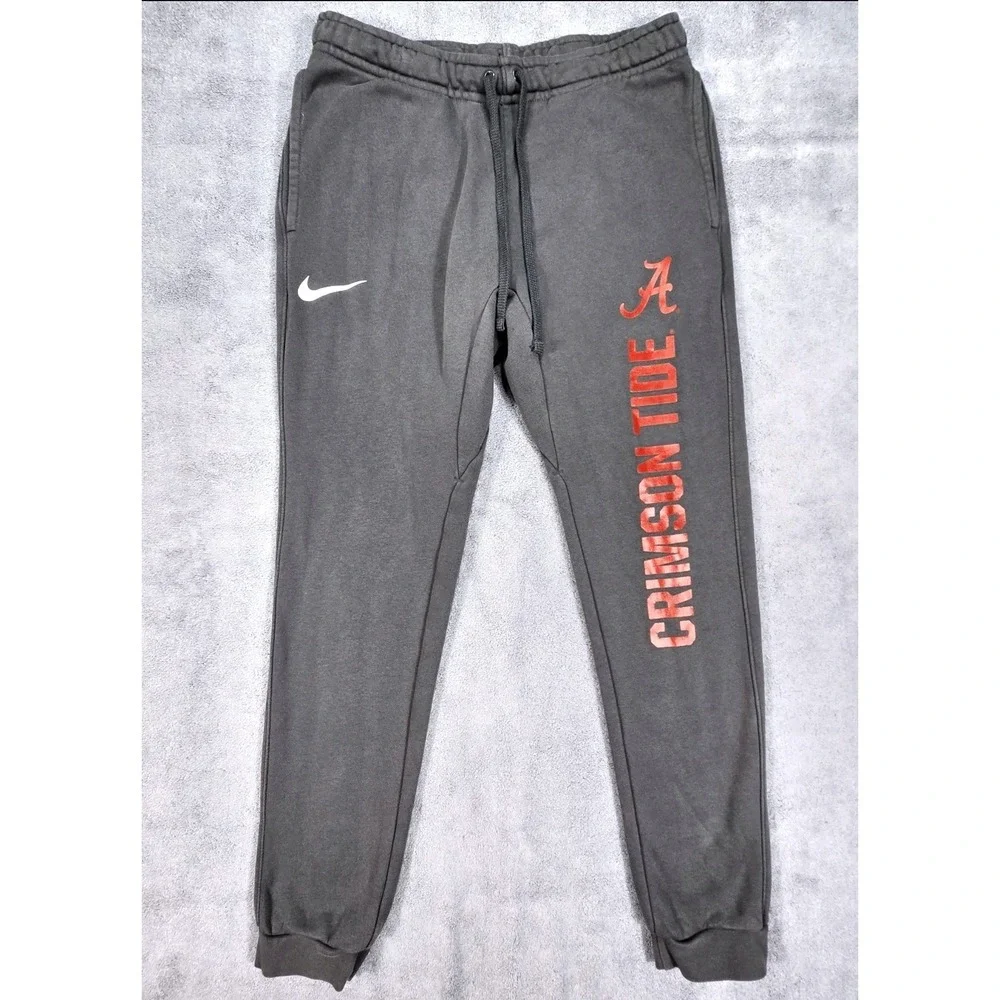 Nike Alabama Crimson Tide Sweatpants Mens Medium Gray Excellent Joggers NCAA